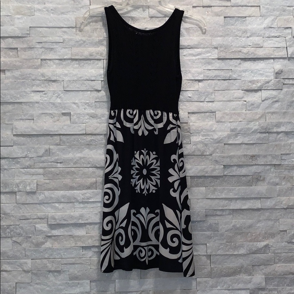 Bebe black pattern dress